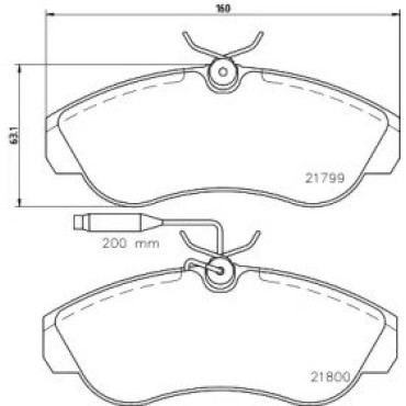Тормозные колодки Pagid t5079