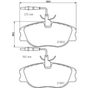 Тормозные колодки дисковые Pagid t5084
