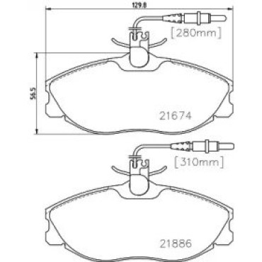 Гальмівні колодки дискові Pagid t5092
