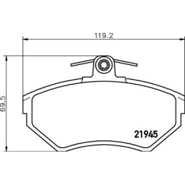 Тормозные колодки Pagid t5095