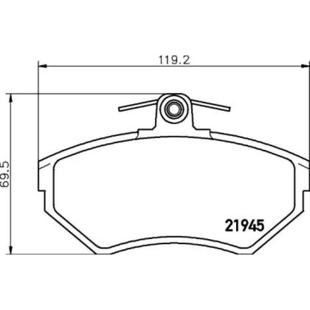 Гальмові колодки Pagid t5098