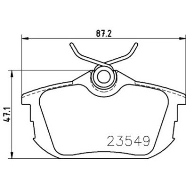 Тормозные колодки Pagid t5100