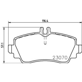 Тормозные колодки Pagid t5110