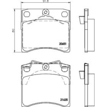 Гальмові колодки Pagid t5115