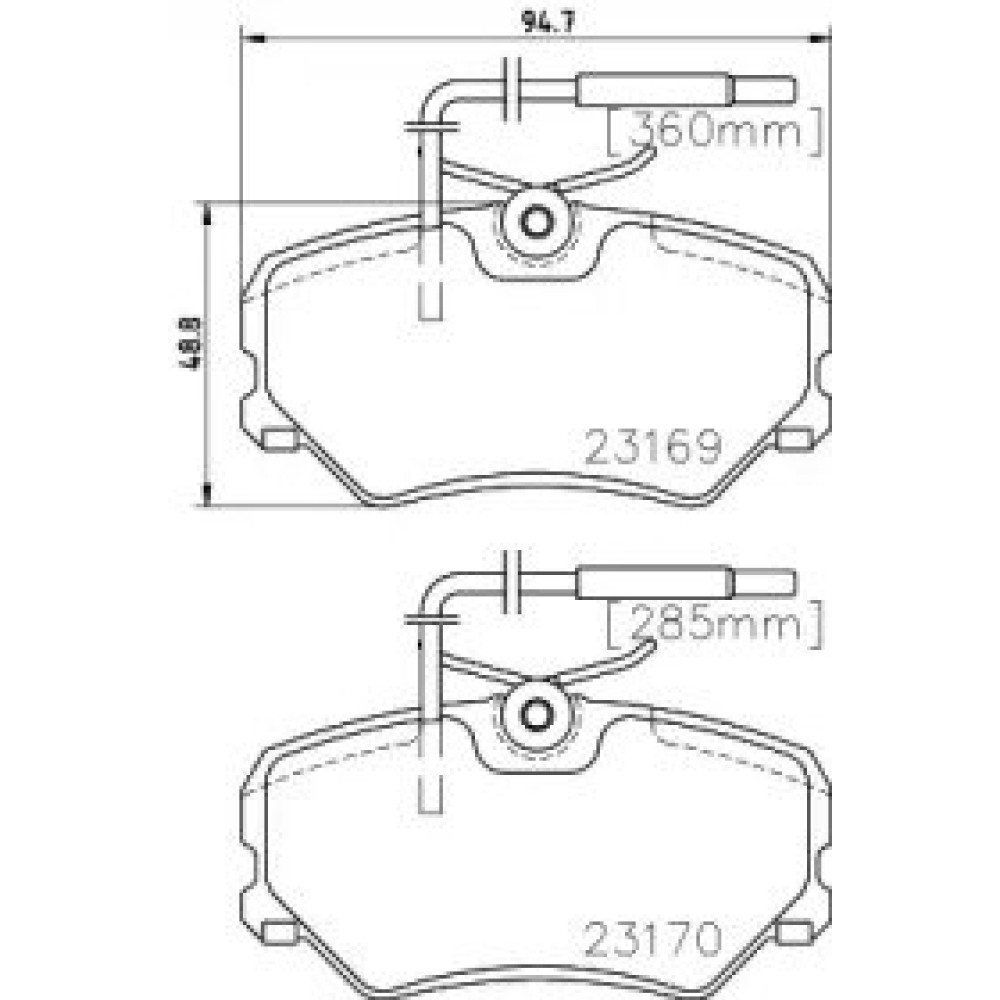 Тормозные колодки Pagid t5117