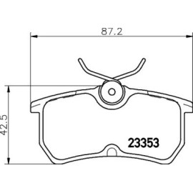 Гальмові колодки Pagid t5118