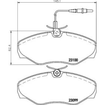 Тормозные колодки Pagid t5127