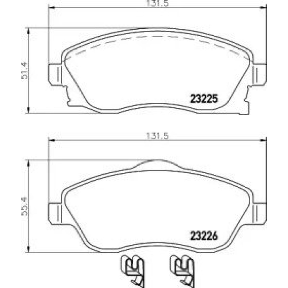 Тормозные колодки Pagid t5128