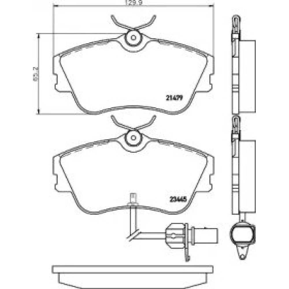Гальмові колодки Pagid t5140