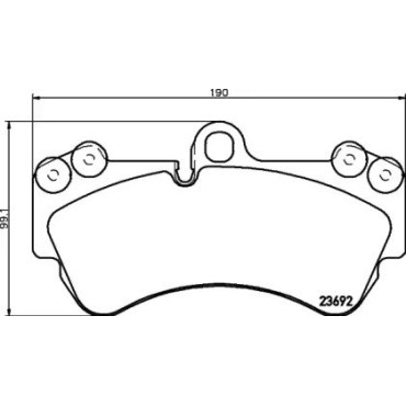 Тормозные колодки Pagid t5149