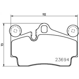 Тормозные колодки Pagid t5150