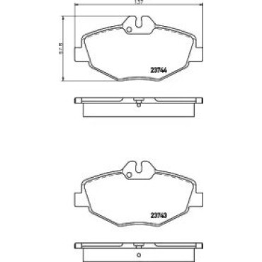 Гальмові колодки Pagid t5154