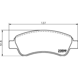 Гальмові колодки Pagid t5166