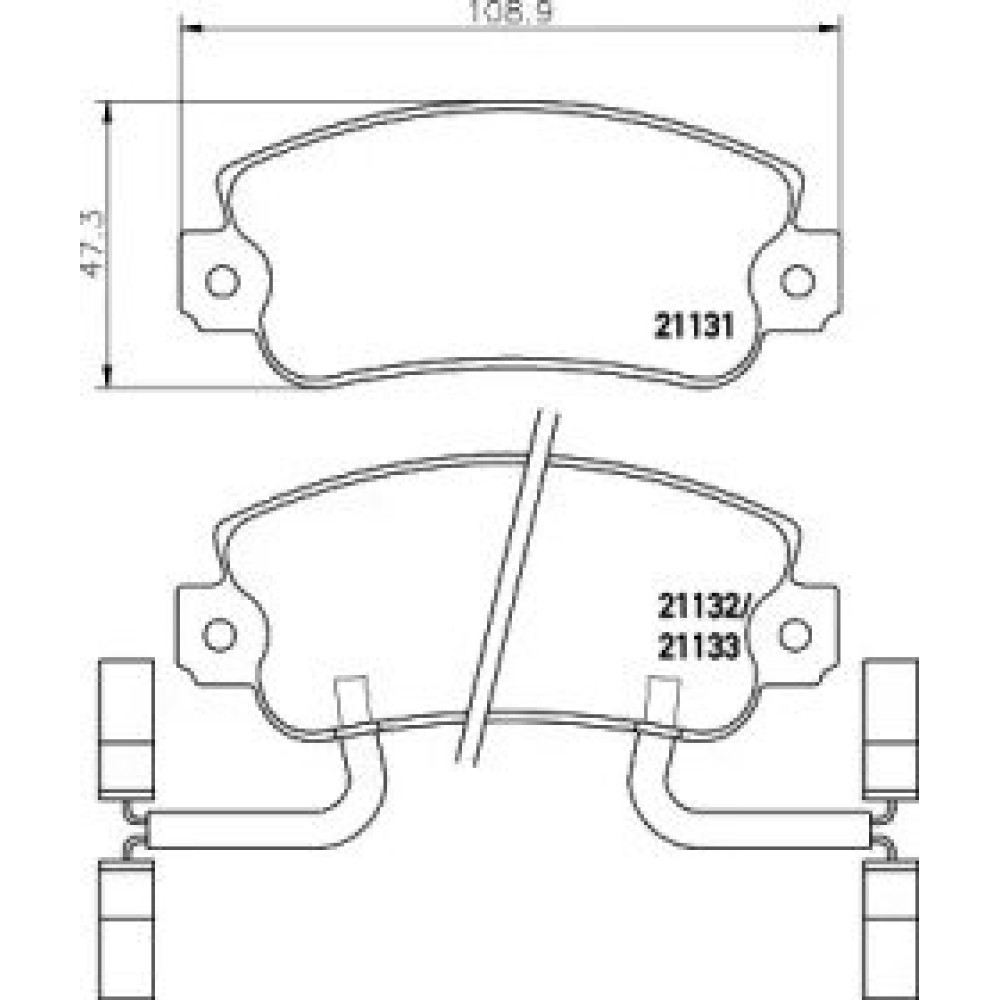Гальмові колодки Pagid t6062