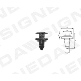 Крепление пластмассовое SIGNEDA t862(10)