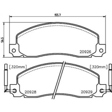Тормозные колодки Pagid t9000