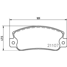 Гальмові колодки Pagid t9017