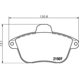 Тормозные колодки Pagid t9018