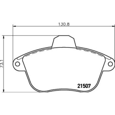 Тормозные колодки Pagid t9018