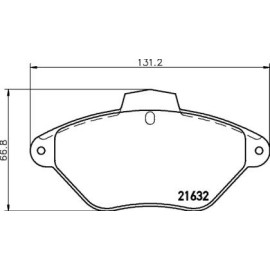 Тормозные колодки дисковые Pagid t9039