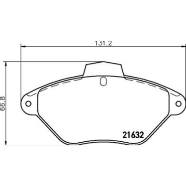 Тормозные колодки дисковые Pagid t9039
