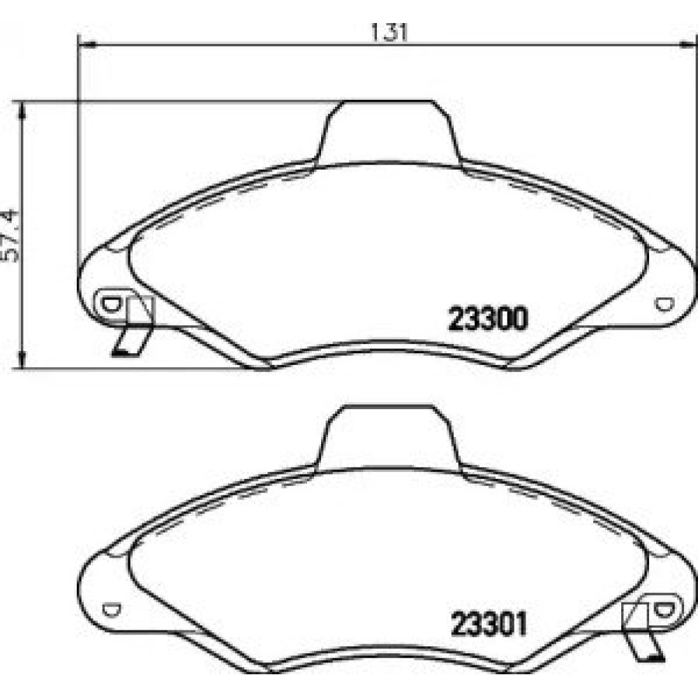 Тормозные колодки Pagid t9069
