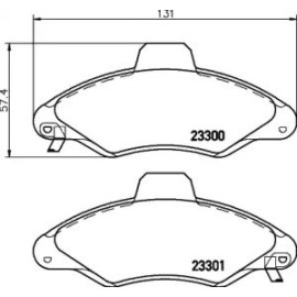 Тормозные колодки Pagid t9069
