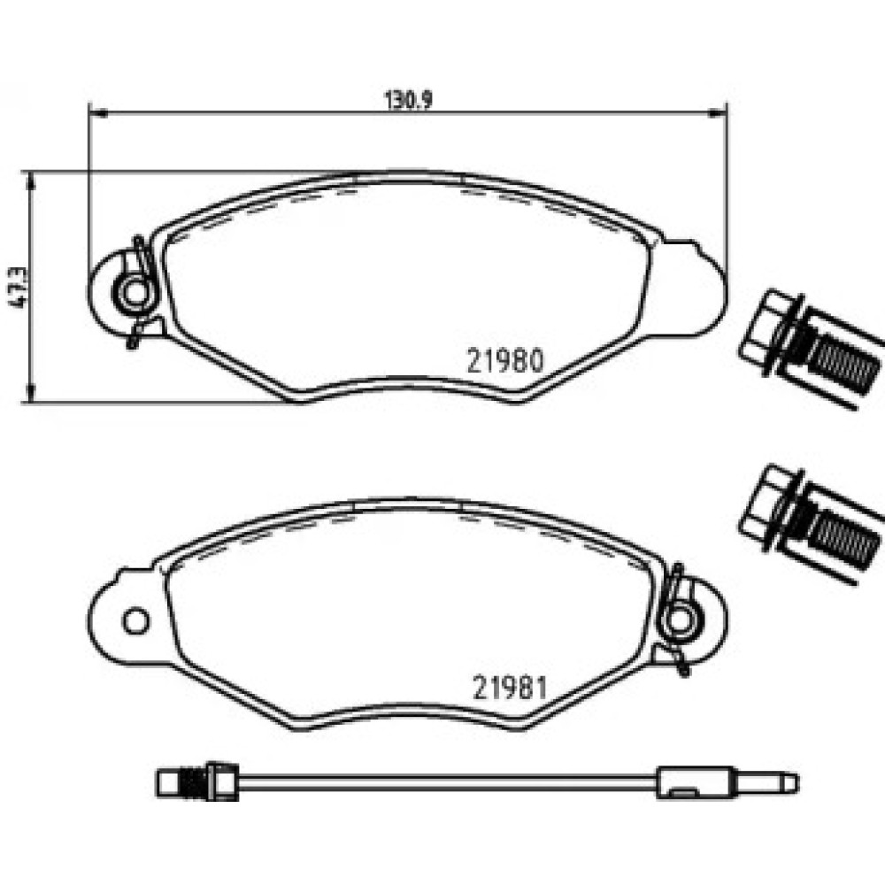 Тормозные колодки Pagid t9070