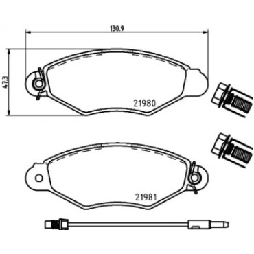 Тормозные колодки Pagid t9070