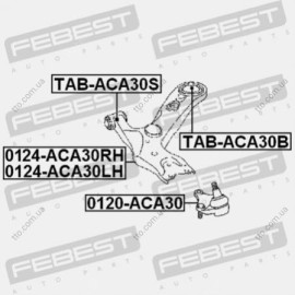 Сайлентблок Febest tabaca30b