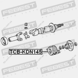Подшипник подвесной карданного вала Febest tcbkdn145