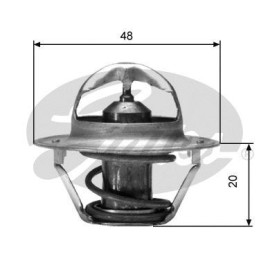 Термостат Ford Transit 1.6/2.0/2.9/2.5D 78-94 (88) GATES th00388g1
