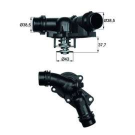 Термостат MAHLE ORIGINAL tm1397