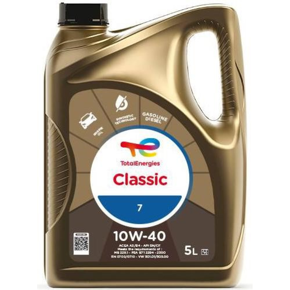 Моторное масло Total Classic 7 10W-40, 5л TotalEnergies 213691