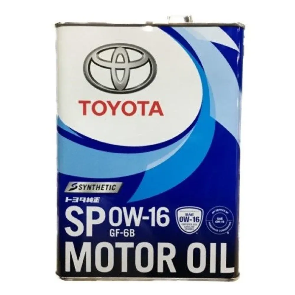 Олива моторна Toyota Synthetic Motor Oil 0W-16, 4л TOYOTA / LEXUS 0888013105