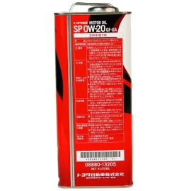 Олива моторна Toyota Synthetic Motor Oil SP/GF6A 0W-20, 4л TOYOTA / LEXUS 0888013205
