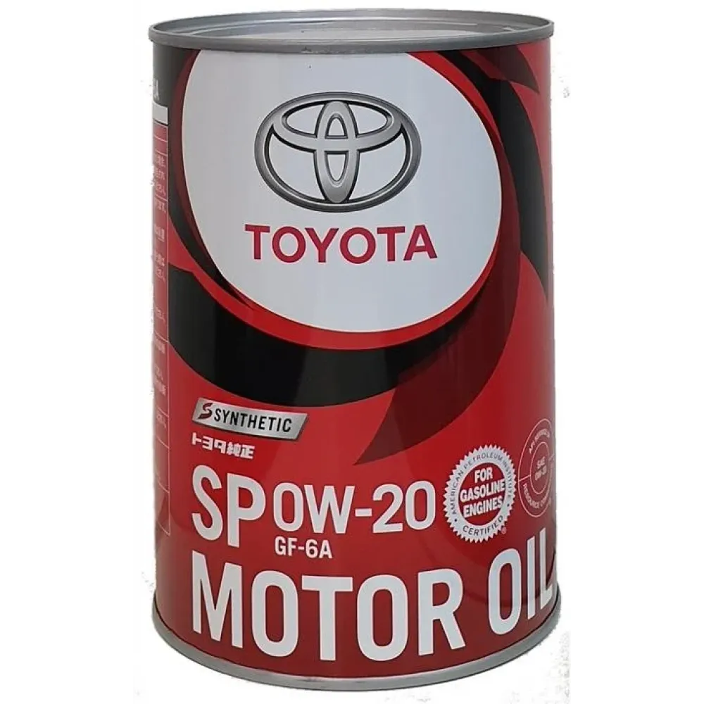 Олива моторна Toyota Synthetic Motor Oil SP/GF6A 0W-20, 1л TOYOTA / LEXUS 0888013206