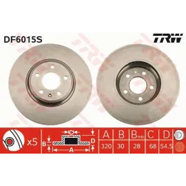 Гальмівний диск trw df6015s