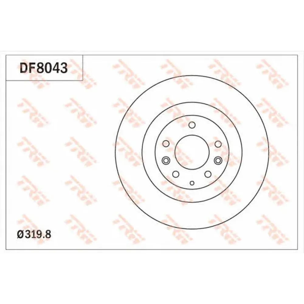 Диск гальмівний trw df8043