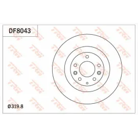 Диск гальмівний trw df8043