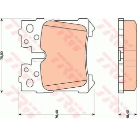 Комплект гальмівних колодок - дискові trw gdb3475