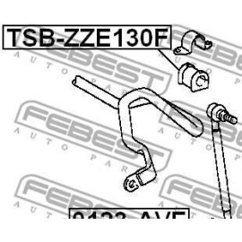 Втулка переднего стабилизатора Febest tsbzze130f