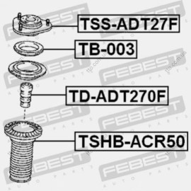 Опора амортизатора Febest tssadt27f
