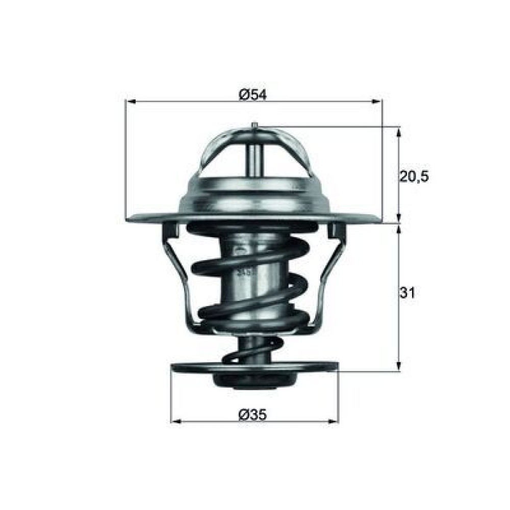 Термостат Caddy III 1.9TDI/2.0TDI 04-10 MAHLE tx1587d