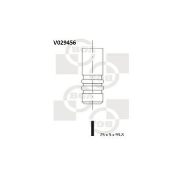 Клапан выпускной BGA v029456