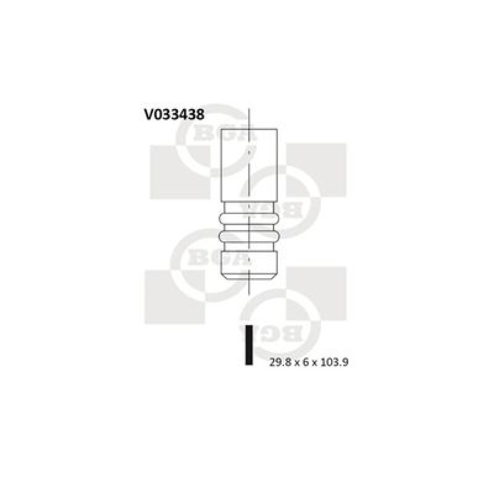Клапан выпускной BGA v033438