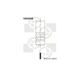 Клапан выпускной BGA v033438