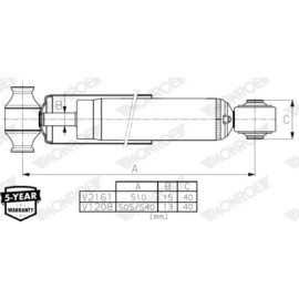 Амортизатор подвески MONROE v1208
