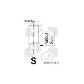 Клапан випуск. i30/ACCENT/SANTA/SONATA/TUCSON/CARENS/CEED/ MAGENTIS 1.5-2.2CRDi 01- BGA v162401