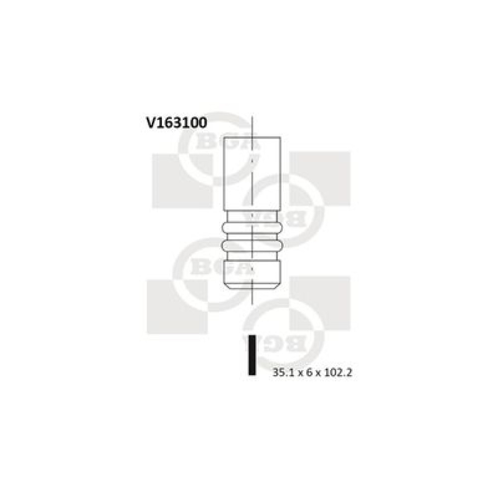 Клапан впускний BGA v163100